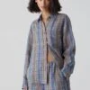 CLOSED Checked Linen Shirt -CLOSED Verkäufe C94241 54A 22 554