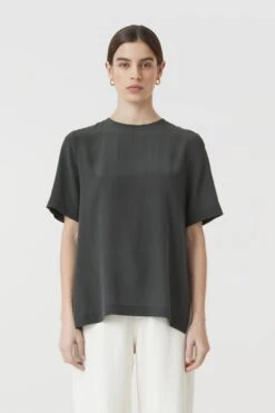 CLOSED Kurzarmbluse Aus Seide