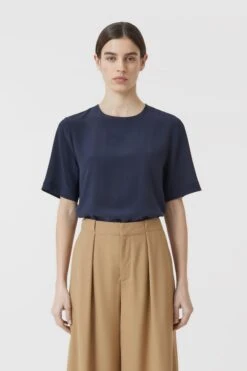 CLOSED Kurzarmbluse Aus Seide