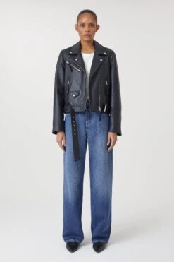 CLOSED Biker Jacket Aus Leder