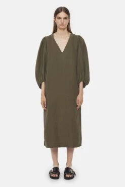 CLOSED Seide-Leinen-Kleid